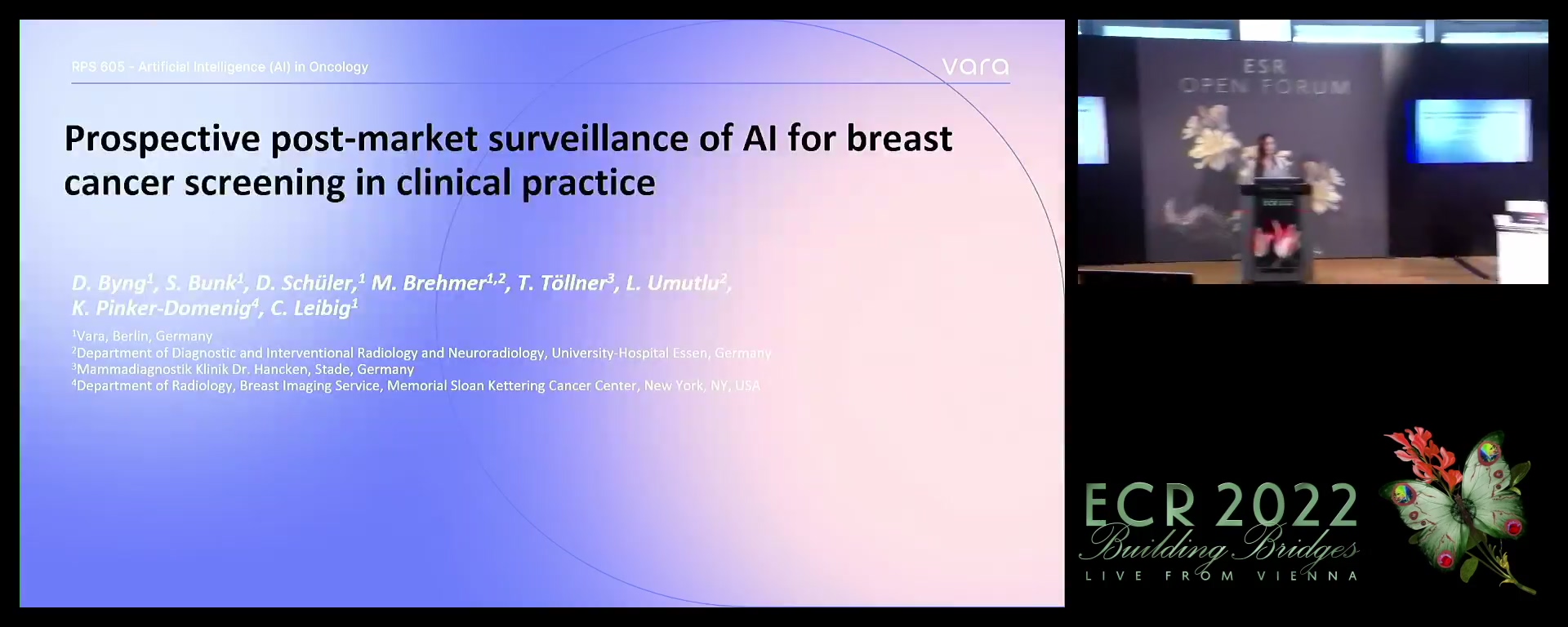 Prospective post-marketing surveillance of AI for breast cancer screening in clinical practice - Danalyn Byng, Berlin / DE