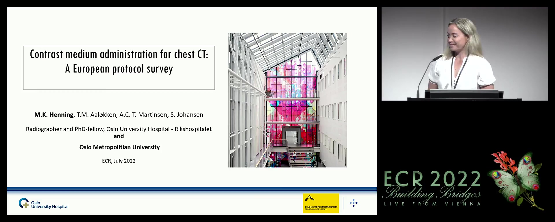 Contrast medium administration for chest CT: a European protocol survey - Mette Karen Henning, Oslo / NO