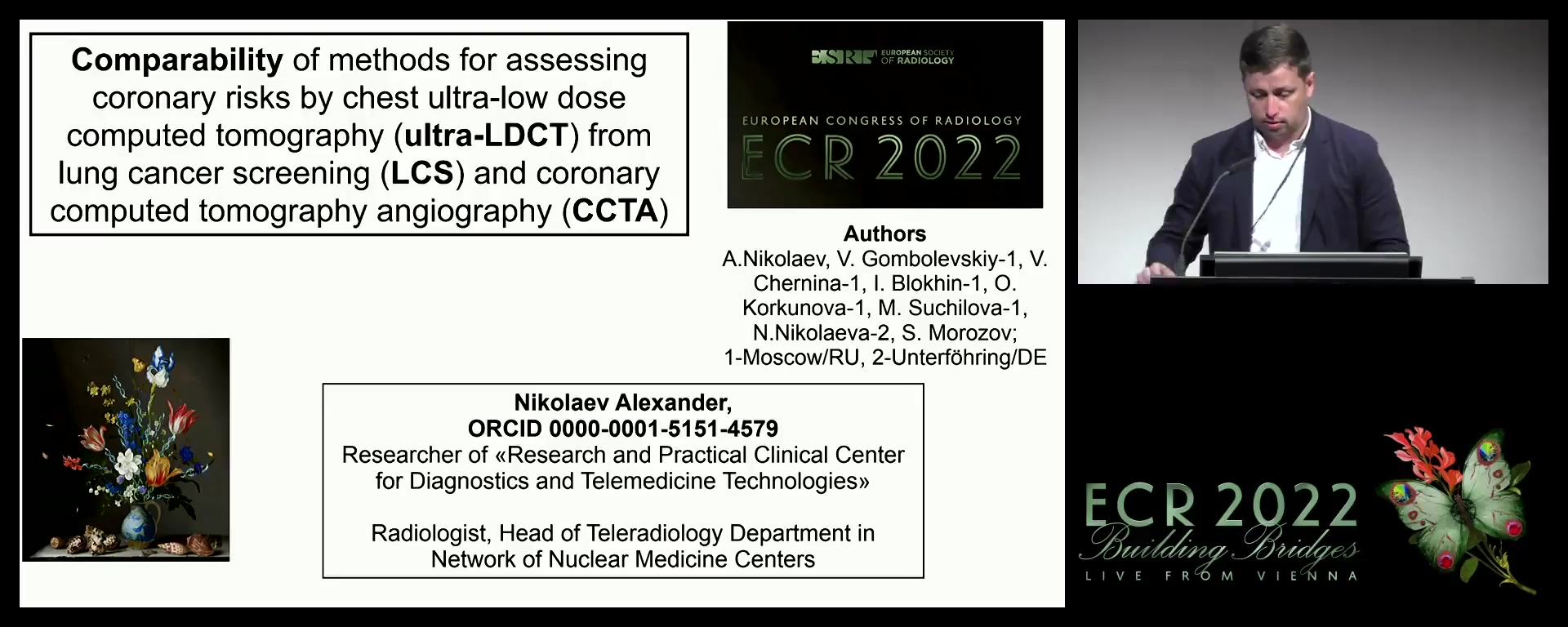 Comparability of methods for assessing coronary risks by chest ultra-low dose computed tomography (ultra-LDCT) from lung cancer screening (LCS) and coronary computed tomography angiography (CCTA) - Alexander Nikolaev, Moscow / RU