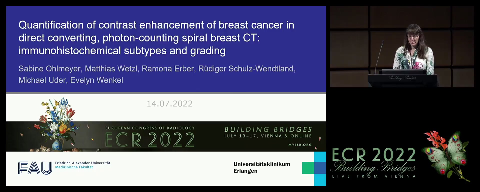 Quantification of contrast enhancement of breast cancer in direct converting, photon-counting spiral breast CT: immunohistochemical subtypes and grading