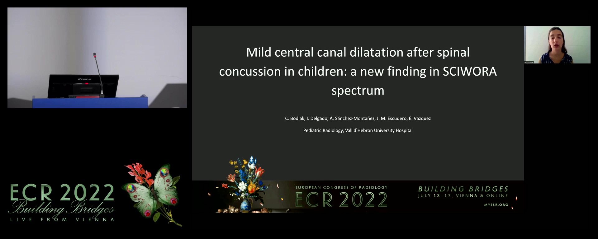 Mild central canal dilatation after spinal concussion in children: a new finding in SCIWORA spectrum - Carmen Bodlak, valencia / ES