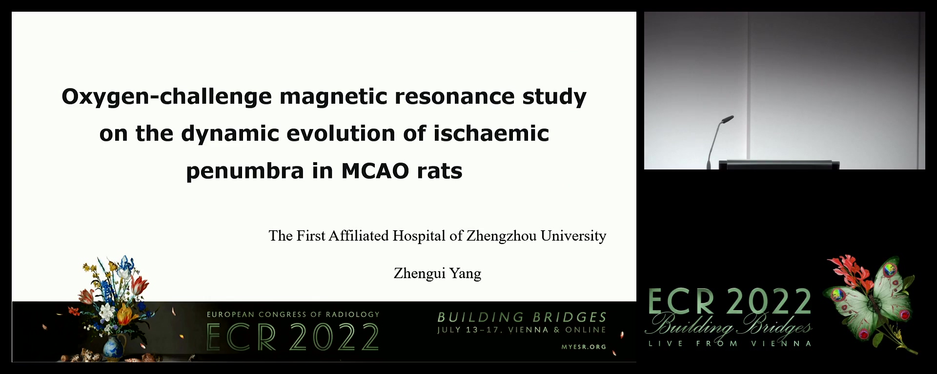 Oxygen-challenge magnetic resonance study on the dynamic evolution of ischaemic penumbra in MCAO rats