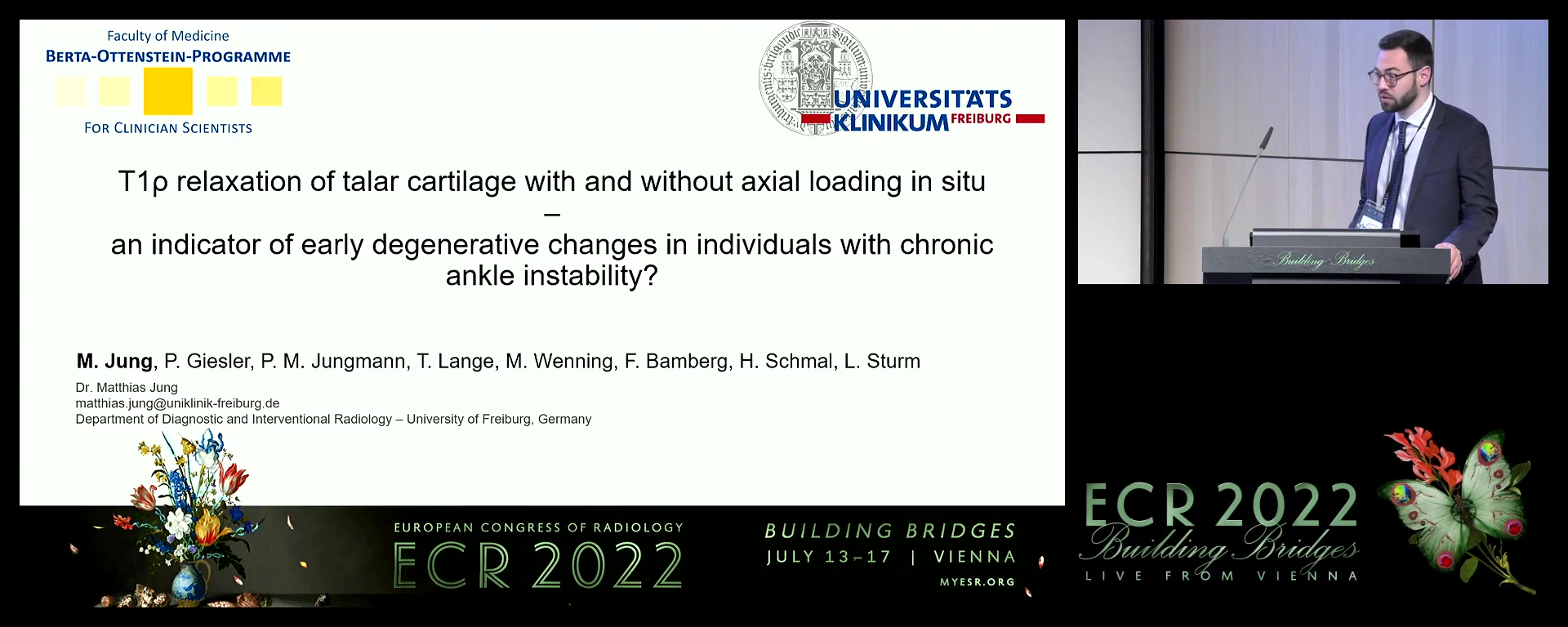 T1rho relaxation of talar cartilage with and without axial loading in situ: an indicator of early degenerative changes in individuals with chronic ankle instability?