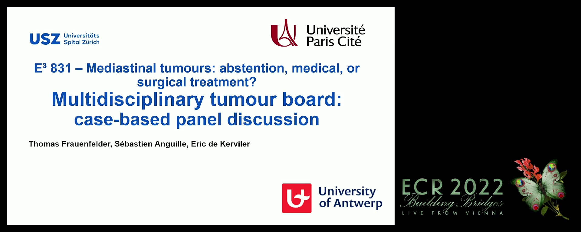 Multidisciplinary tumour board: case-based panel discussion