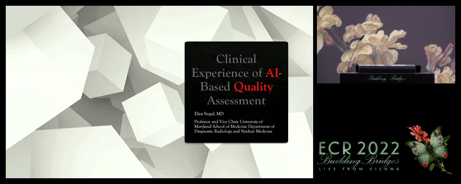 Clinical experience of AI-based quality assessment - Elliot L. Siegel, Baltimore, MD / US