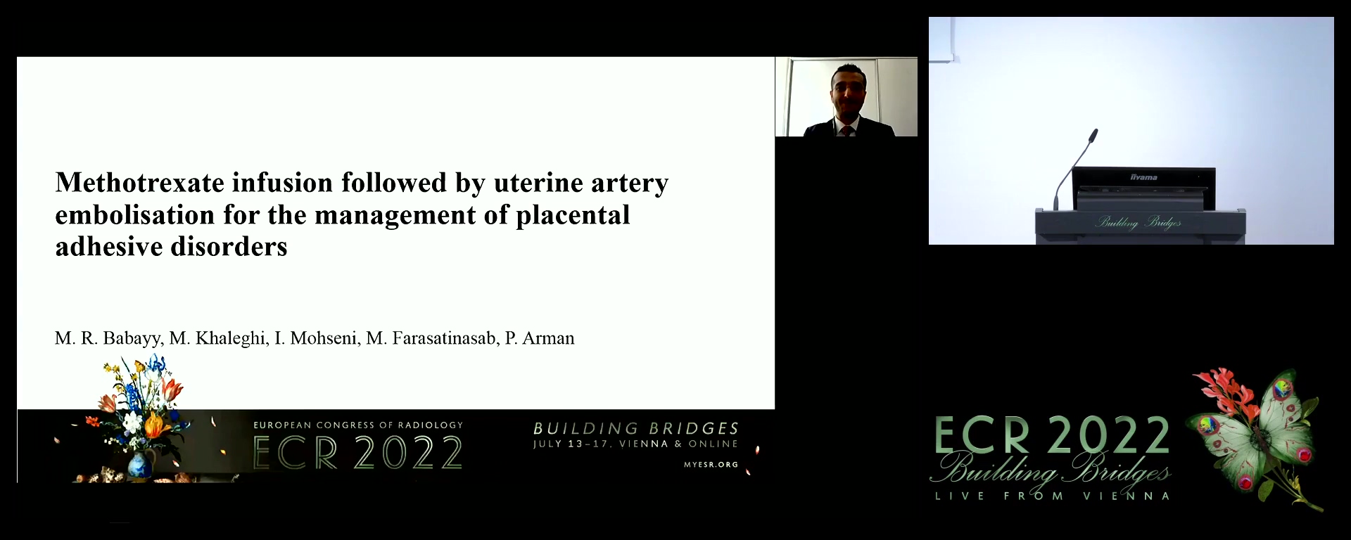 Methotrexate infusion followed by uterine artery embolisation for the management of placental adhesive disorders - Mohammadreza Khaleghi, Tehran / IR