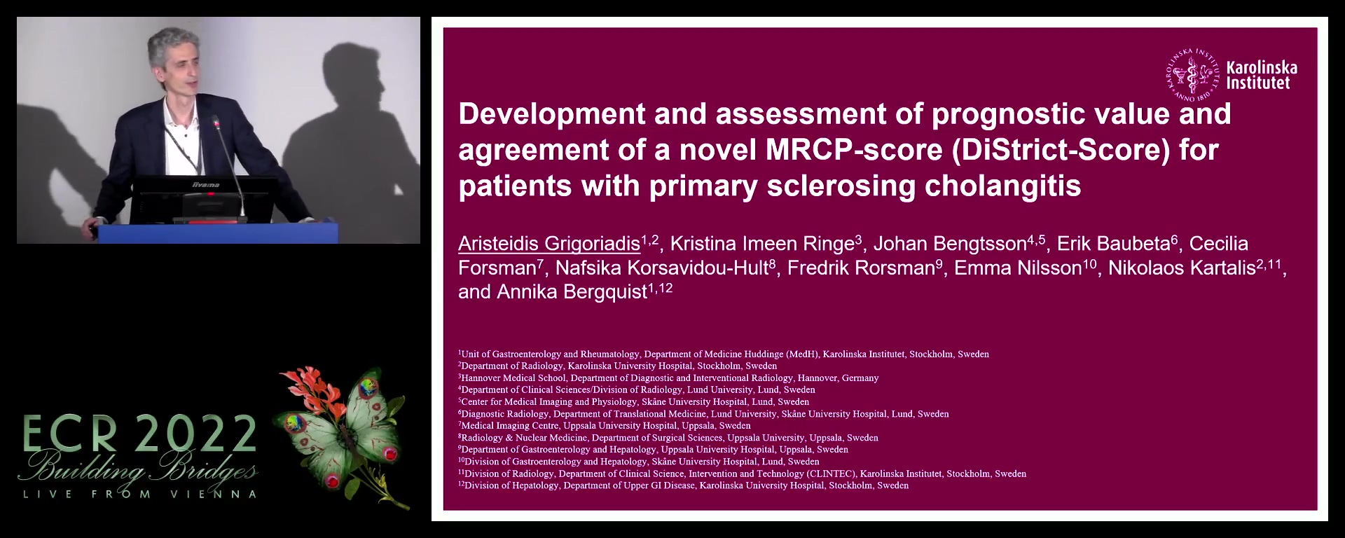 Development and assessment of prognostic value and agreement of a novel MRCP-score for patients with primary sclerosing cholangitis - Aristeidis Grigoriadis, Stockholm / SE