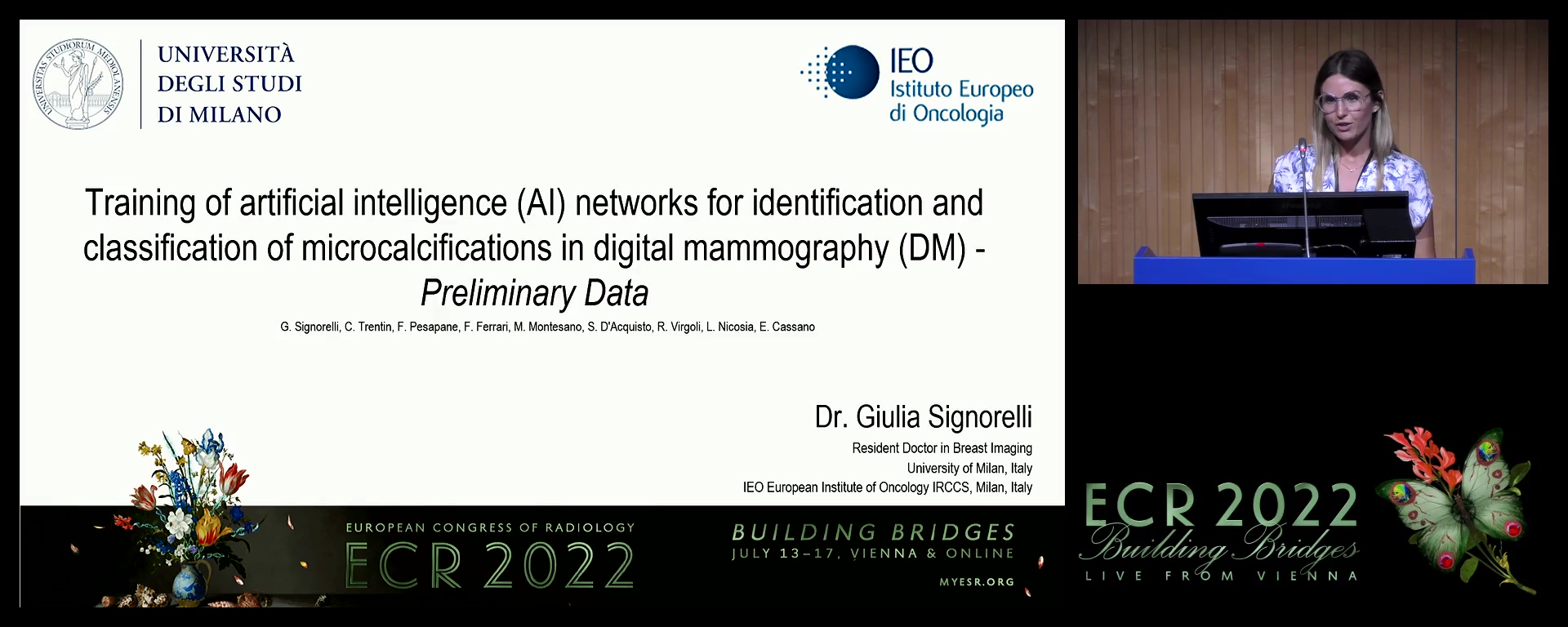 Training of artificial intelligence (AI) networks for identification and classification of microcalcifications in digital mammography (DM): preliminary data