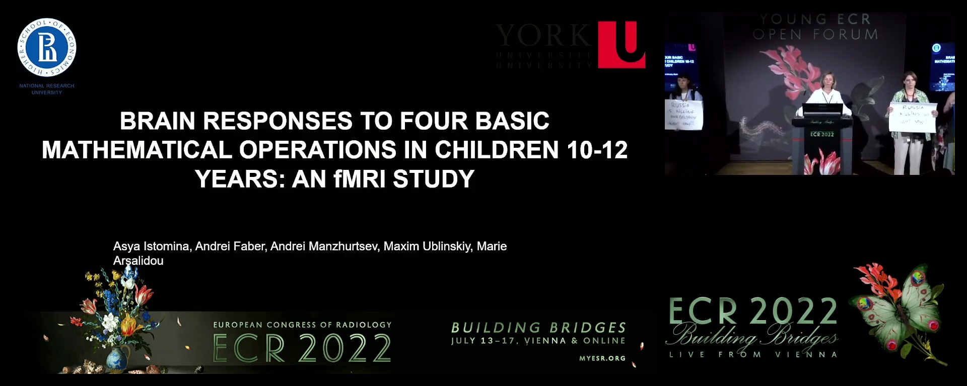 Brain Responses to Four Basic Mathematical Operations in Children 10-12 Years: An fMRI Study - Asya Istomina, Moscow / RU