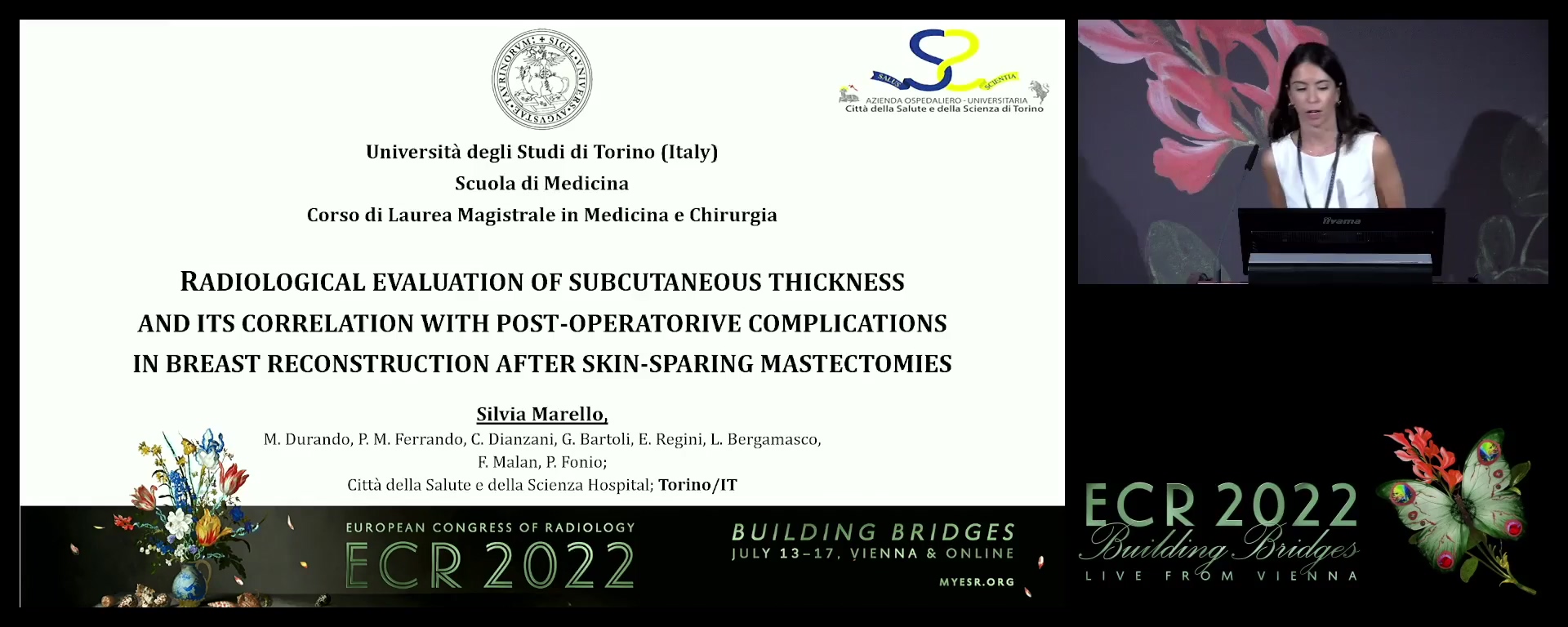 Radiological evaluation of breast subcutaneous tissue thickness and correlation with postoperative complications in breast reconstruction after tissue-sparing mastectomies. - Silvia Marello, Torino / IT