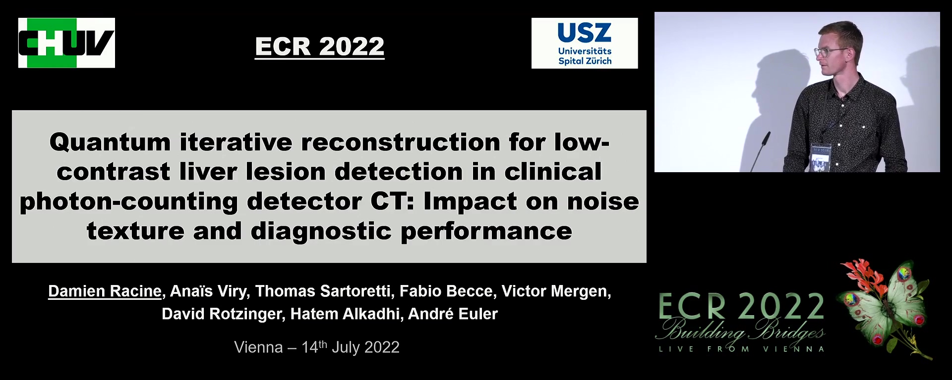 Quantum iterative reconstruction for low-contrast liver lesion detection in clinical photon-counting detector CT: Impact on noise texture and diagnostic performance - Damien Racine, Lausanne / CH