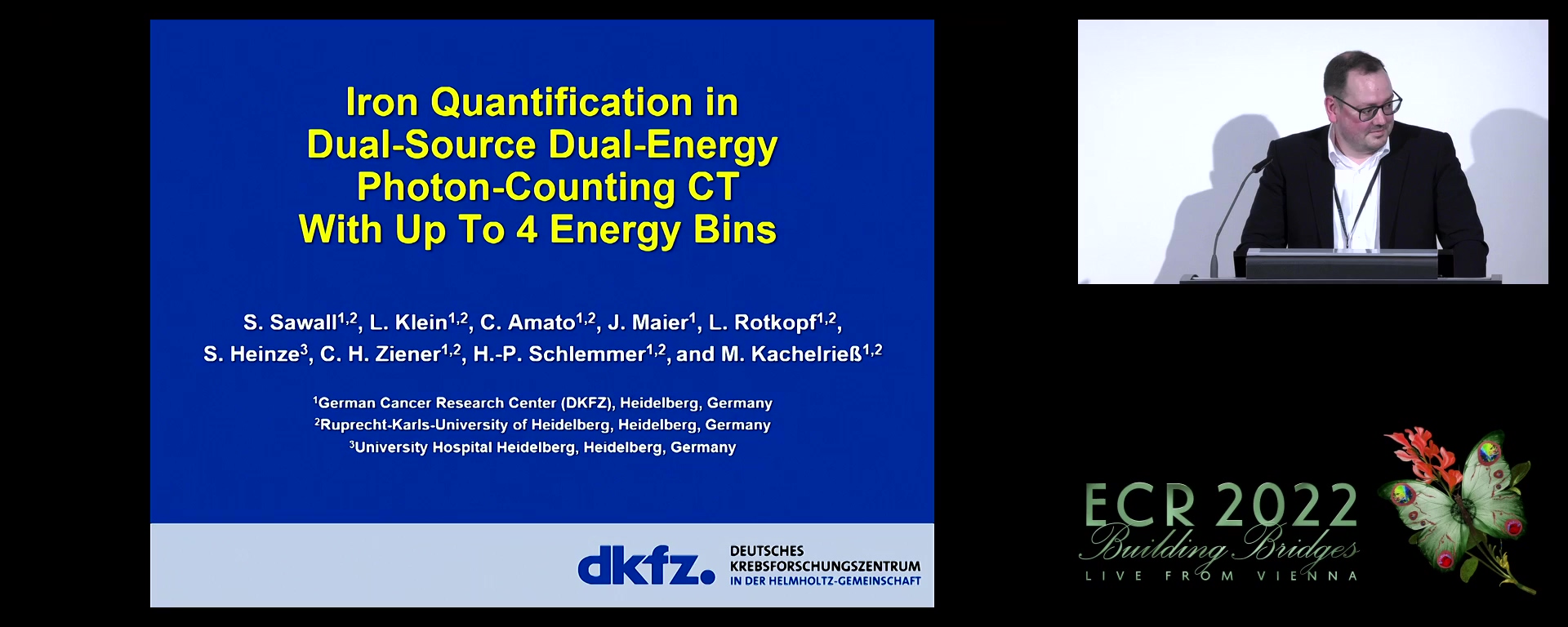 Iron quantification in dual-source dual-energy photon-counting CT with up to four energy bins - Stefan Sawall, Heidelberg / DE