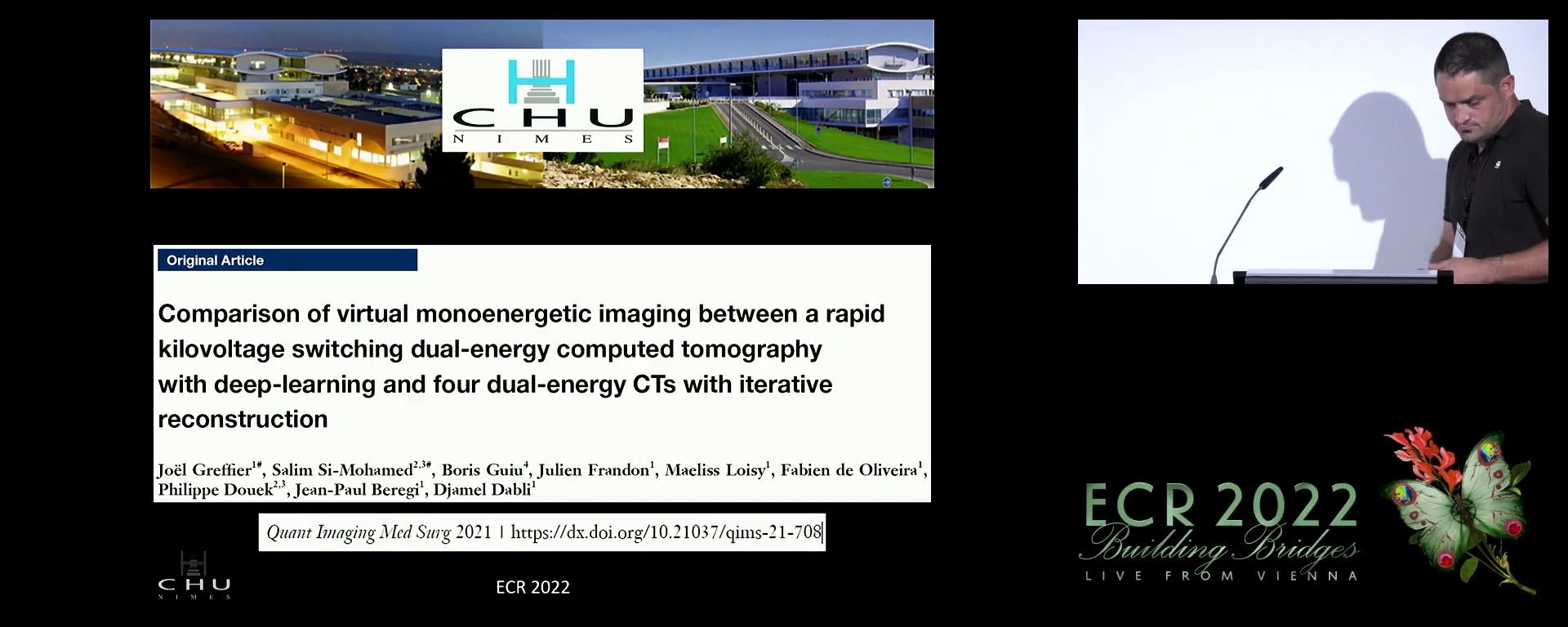 Comparison of virtual monoenergetic imaging between a rapid kilovoltage switching dual-Energy CT with deep-learning and four dual-Energy CTs with iterative reconstruction - Joel Greffier, Nimes / FR