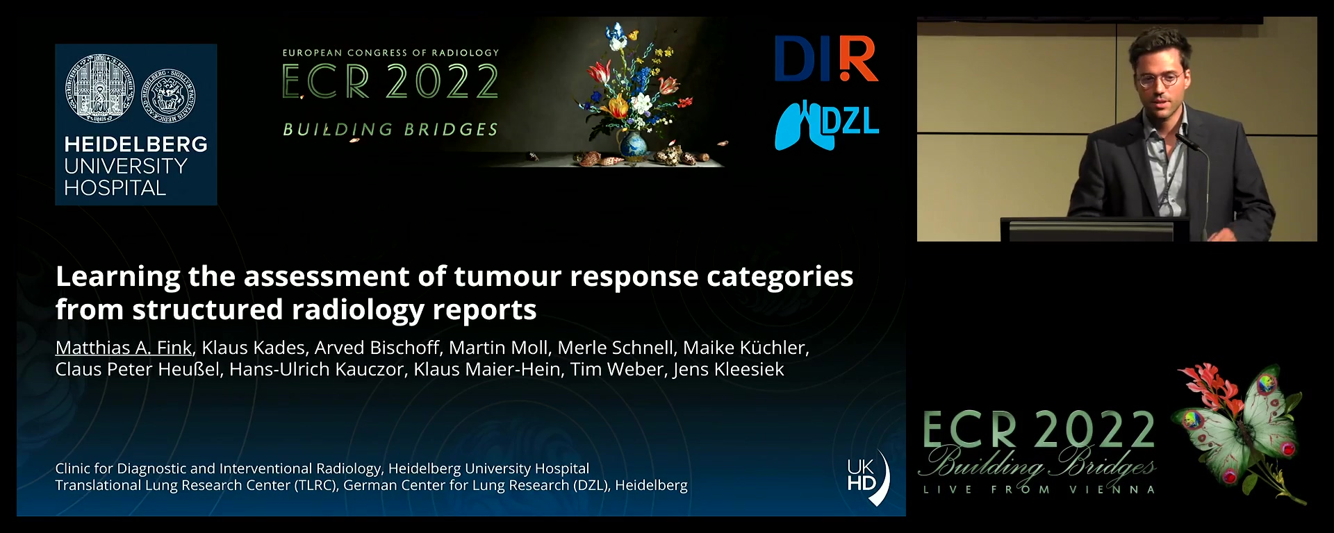 Learning the assessment of tumour response categories from structured radiology reports