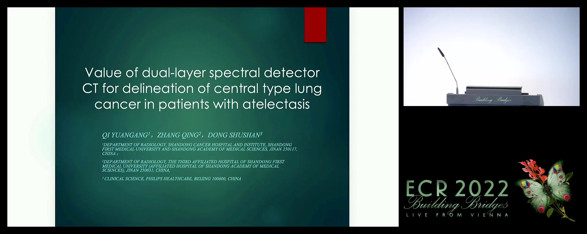 Value of dual-layer spectral detector CT for delineation of central type lung cancer in patients with atelectasis