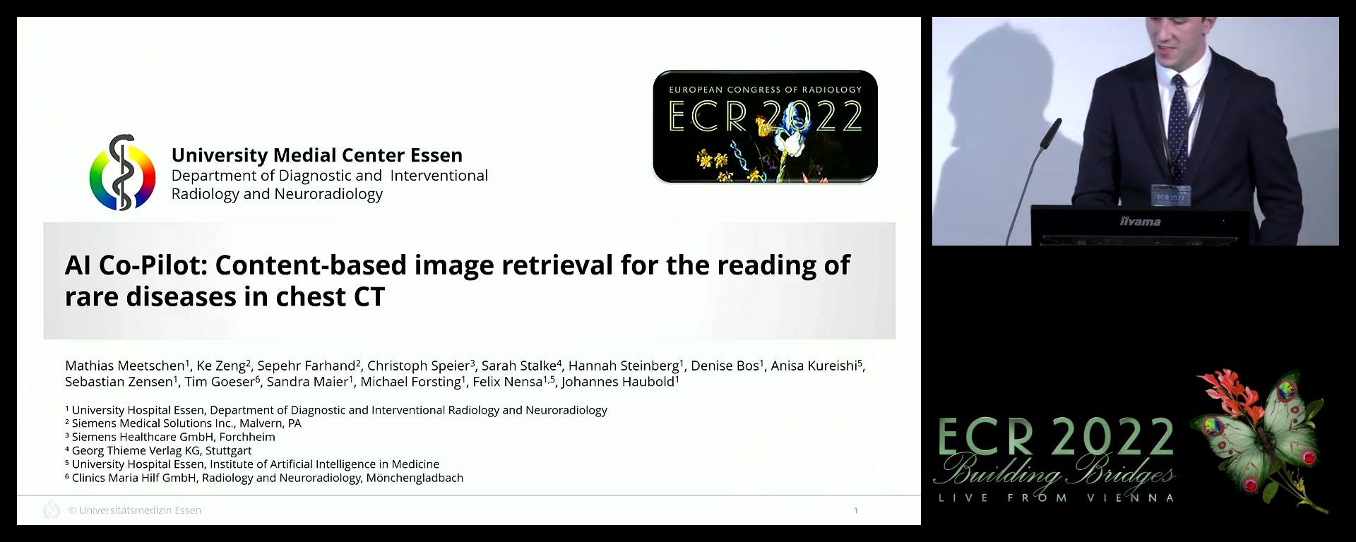 AI co-pilot: content-based image retrieval for the reading of rare diseases in chest CT