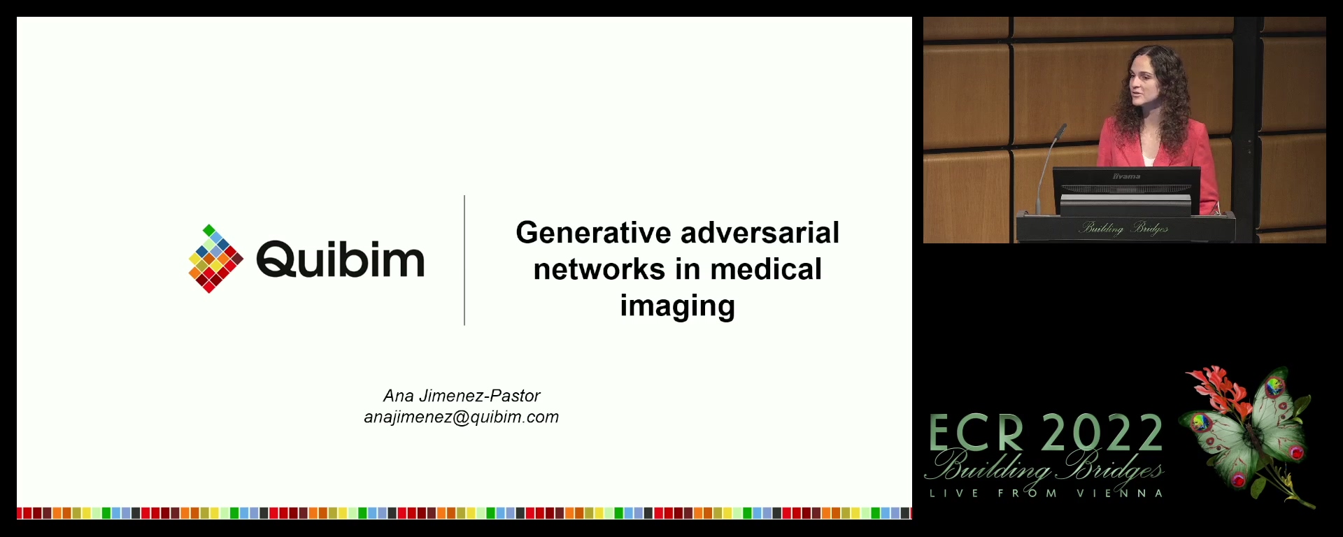Generative adversarial networks (GAN) in medical imaging - Ana Jiménez-Pastor, Valencia / ES