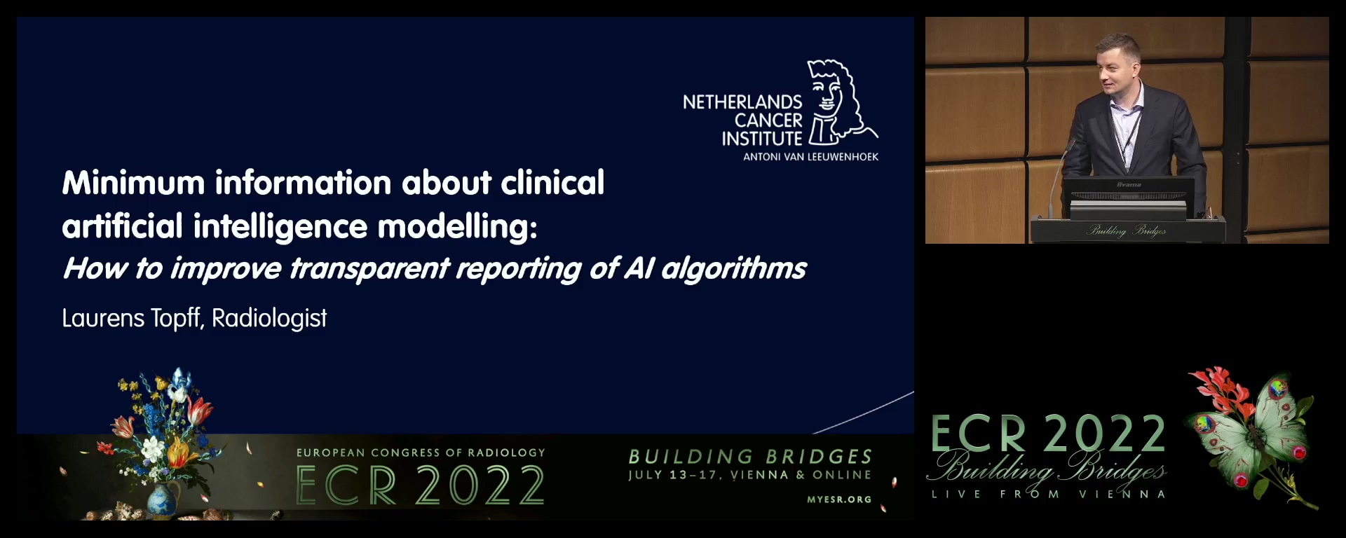 Minimum information about clinical artificial intelligence modelling: how to improve transparent reporting of AI algorithms - Laurens Topff, Amsterdam / NL