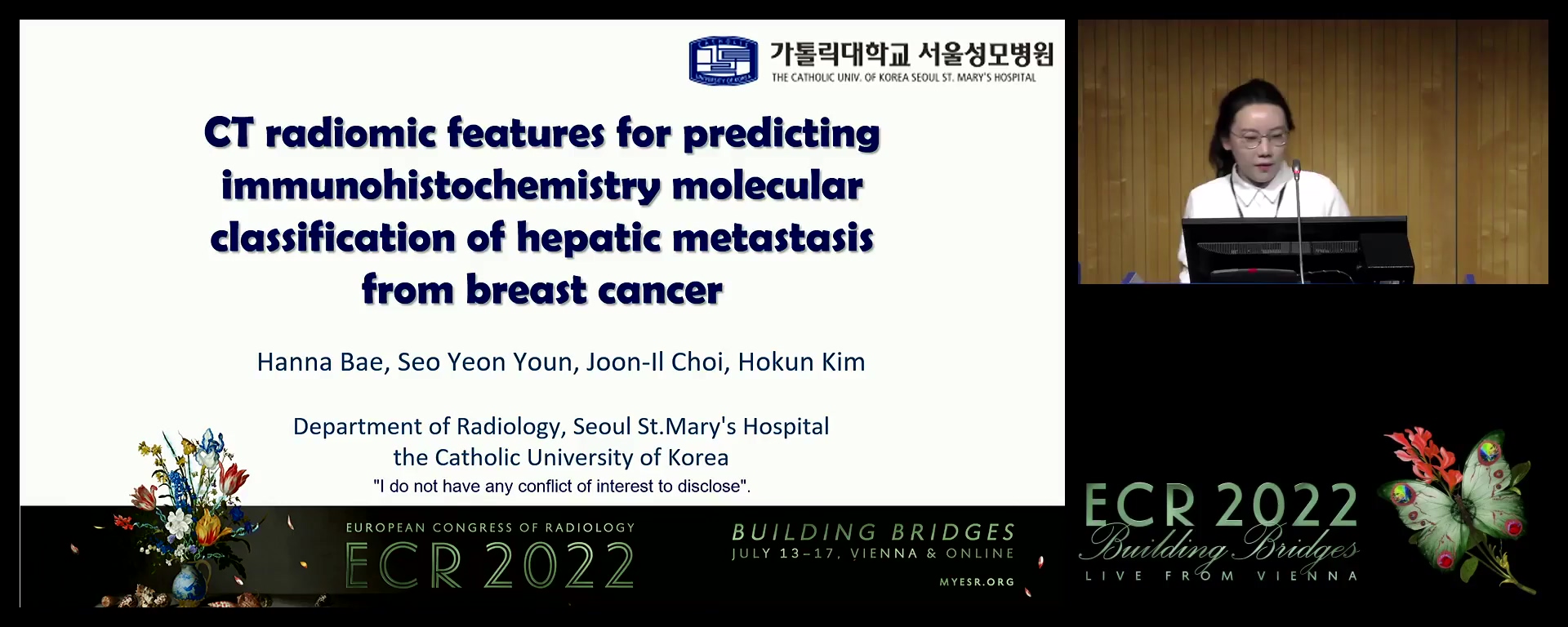 CT radiomic features of hepatic metastasis for predicting immunohistochemistry molecular classification of primary breast cancer - Hanna Bae, Seoul / KR