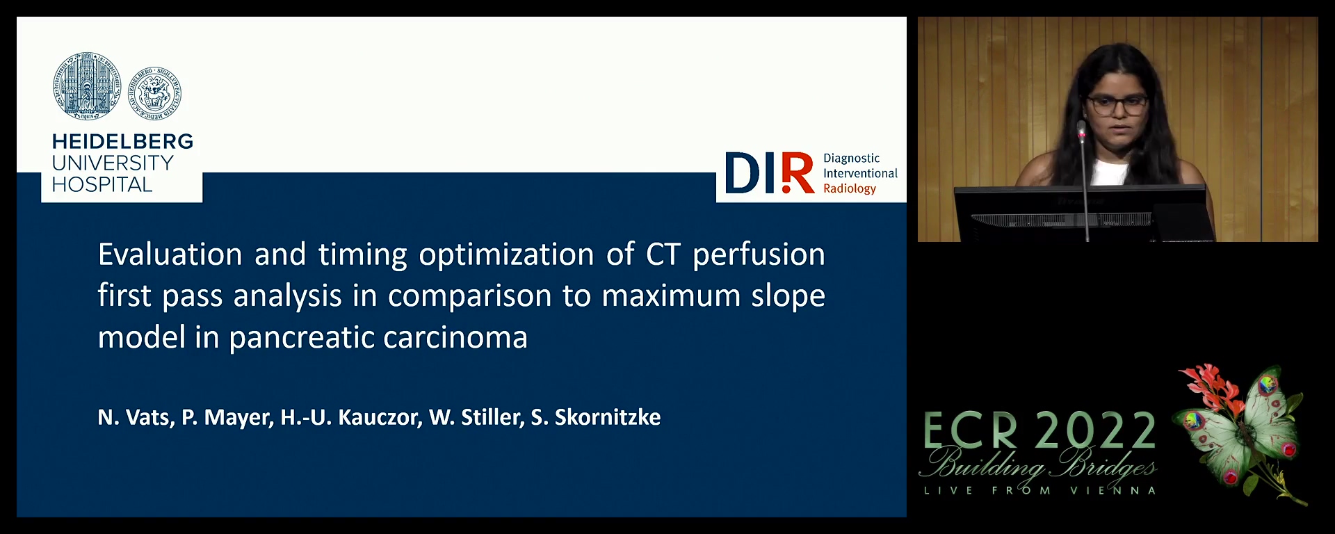 Evaluation and timing optimisation of CT perfusion first pass analysis in comparison to maximum slope model in pancreatic carcinoma - Neha Vats, Heidelberg / DE