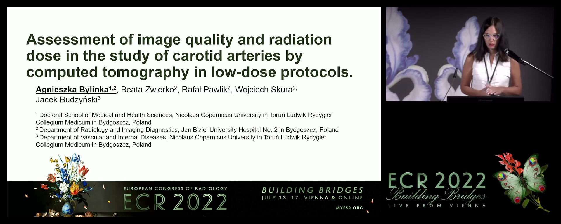 Assessment of image quality and radiation dose in the study of carotid arteries by computed tomography in low-dose protocols - Agnieszka Bylinka, Bydgoszcz / PL