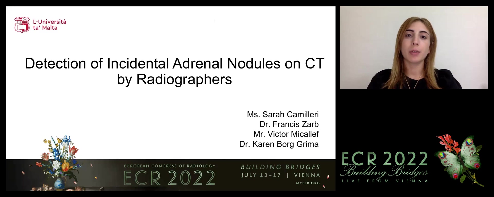 Detection of incidental adrenal nodules on CT by radiographers - Sarah Camilleri, Rabat / MT