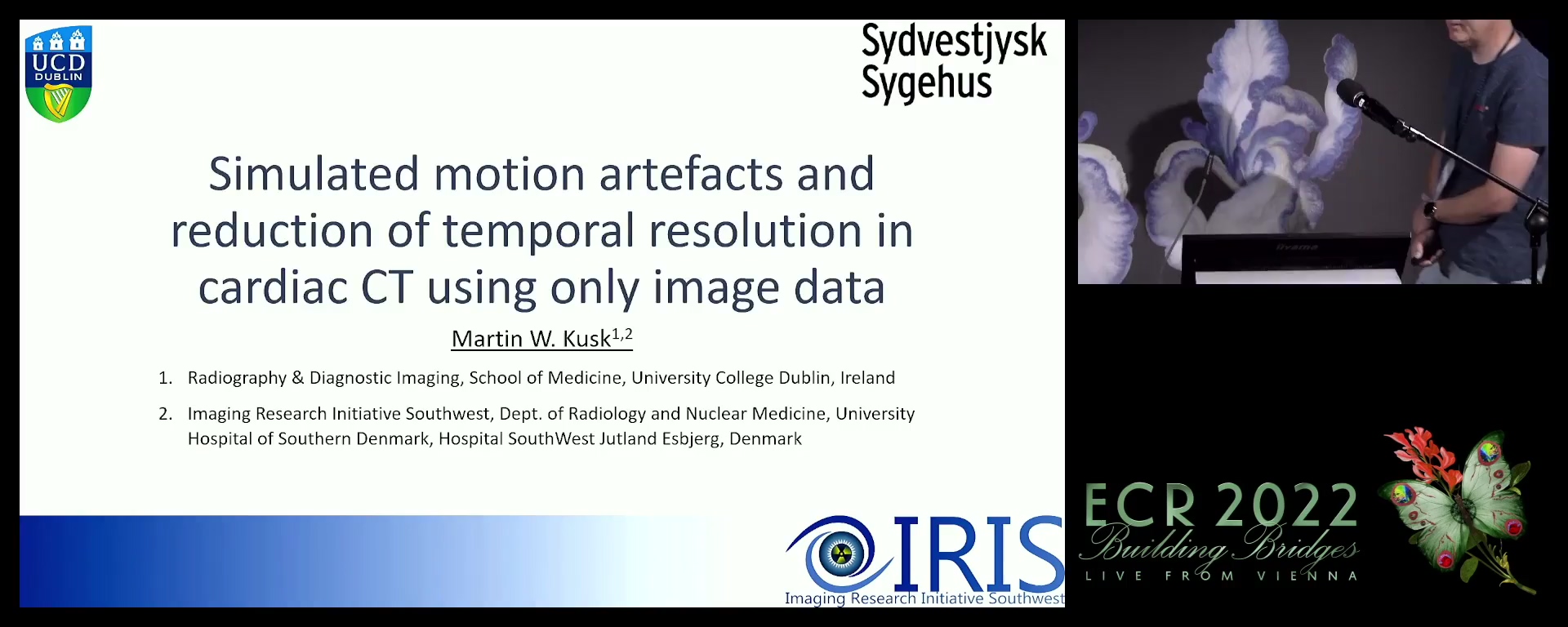 Simulated motion artefacts and reduction of temporal resolution in cardiac CT using only image data - Martin Kusk, Esbjerg / DK