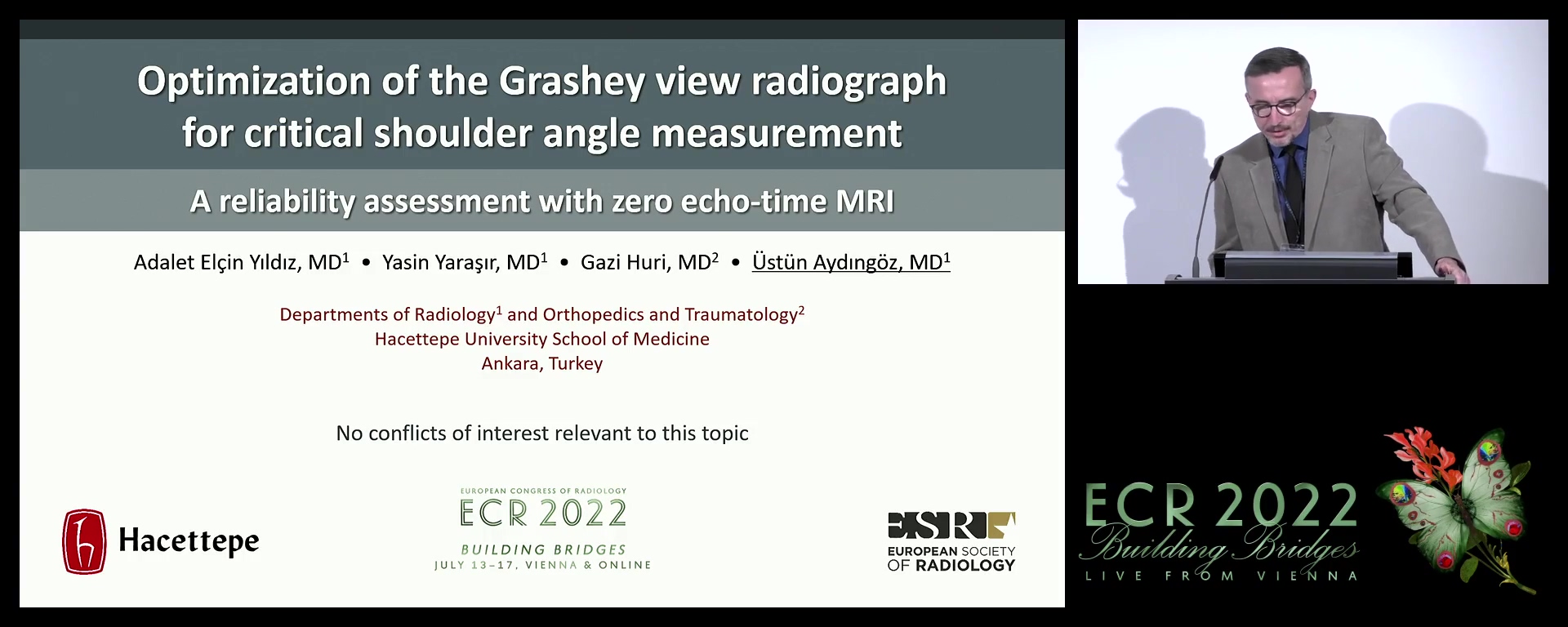 Optimisation of the Grashey view radiography for the critical shoulder angle measurement: a reliability assessment with zero echo-time MRI