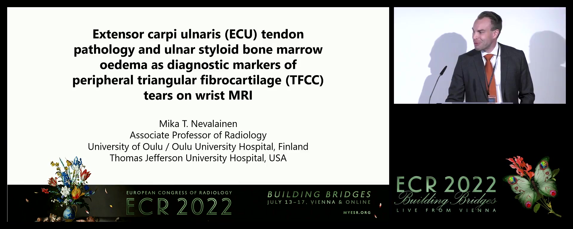 Extensor carpi ulnaris tendon pathology and related bone marrow oedema as diagnostic markers of peripheral triangular fibrocartilage tears on wrist MRI