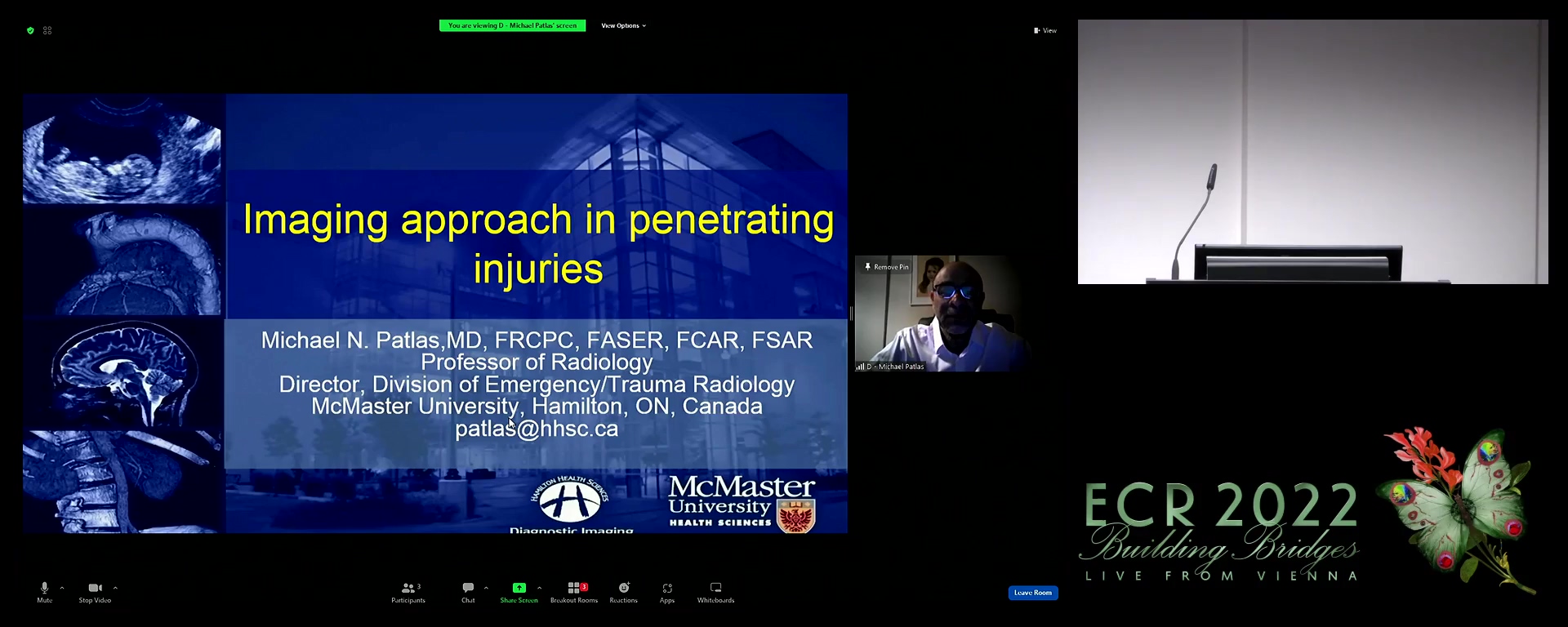 Imaging approach in penetrating injuries - Michael Patlas, Hamilton, ON / CA