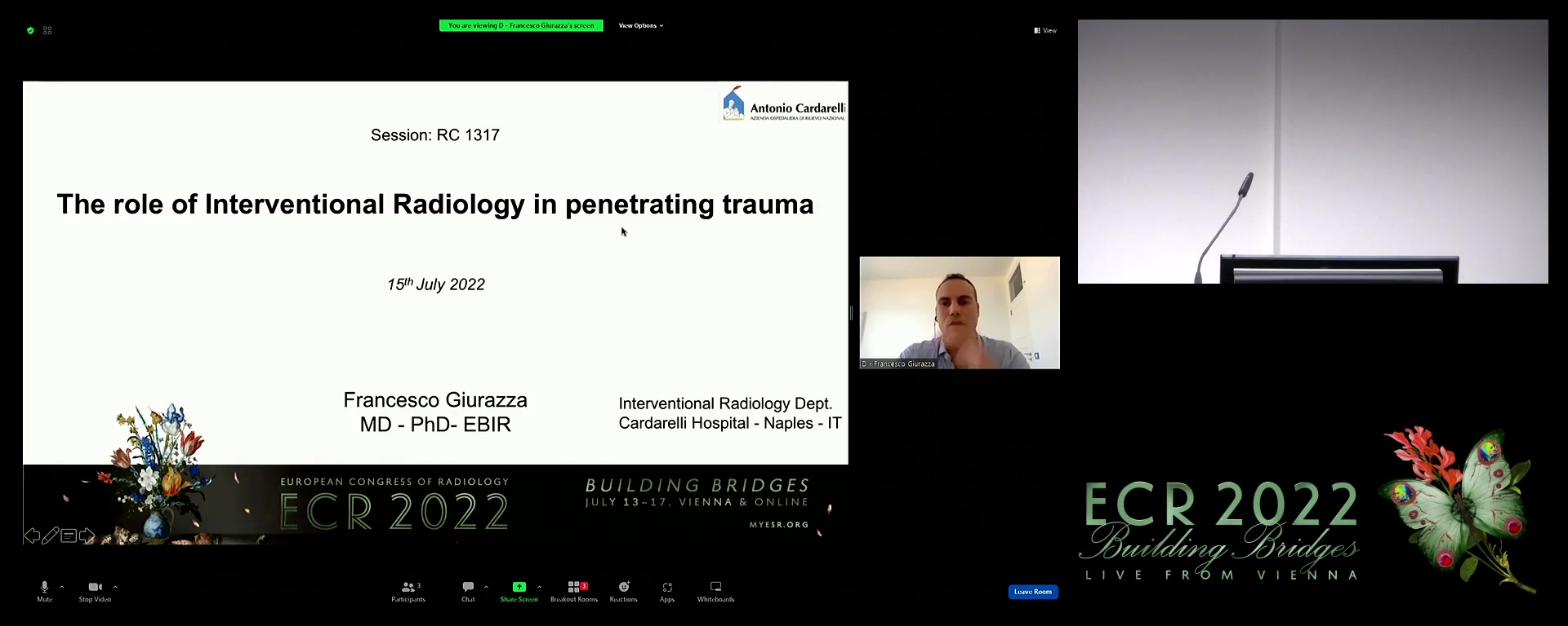 The role of interventional radiology in penetrating trauma - Francesco Giurazza, Naples / IT