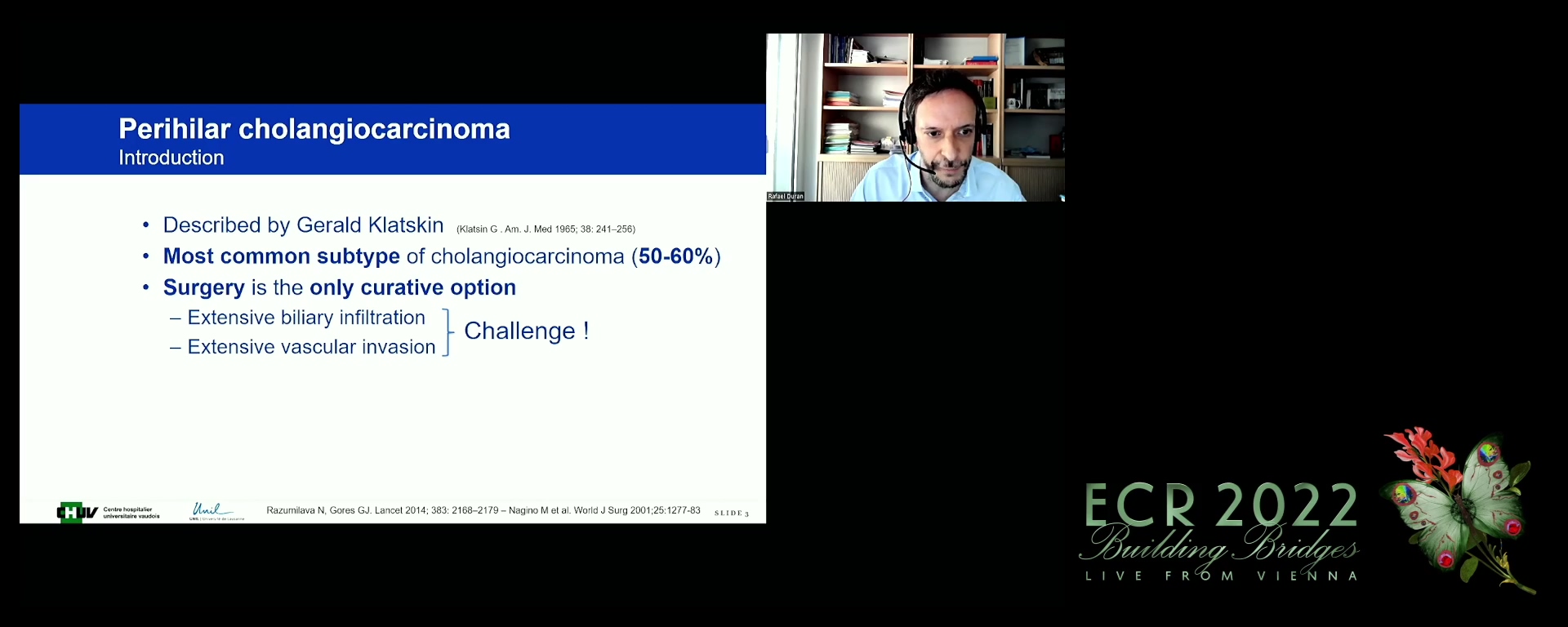 Interventional options for extrahepatic cholangiocarcinoma - Rafael Duran, Lausanne / CH