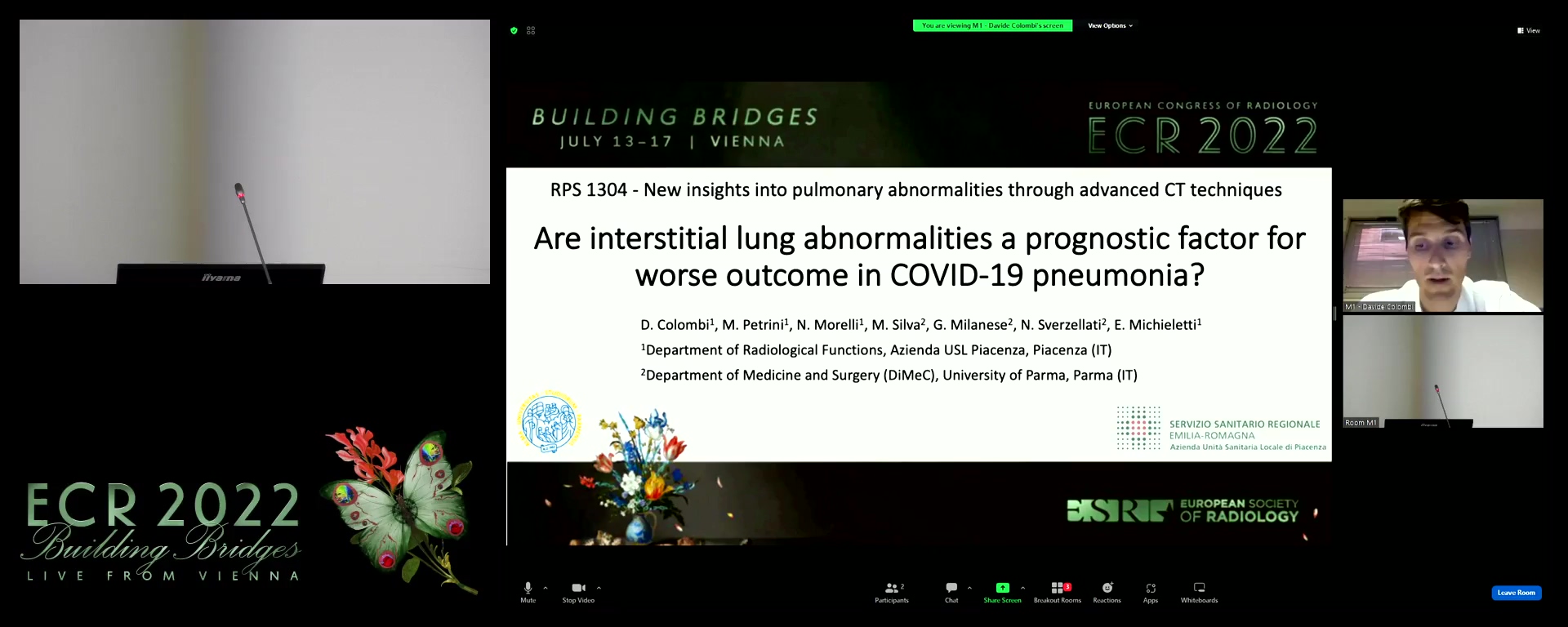 Are interstitial lung abnormalities a prognostic factor for worse outcomes in COVID-19 pneumonia? - Davide Colombi, Piacenza / IT