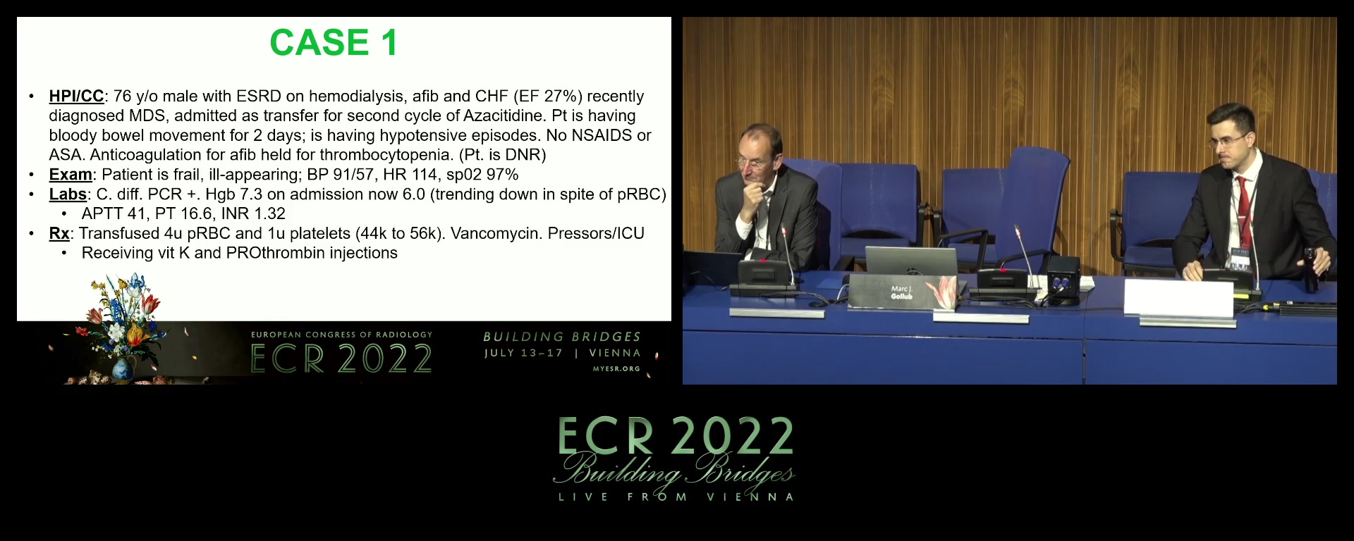 Multidisciplinary tumour board: case-based panel discussion