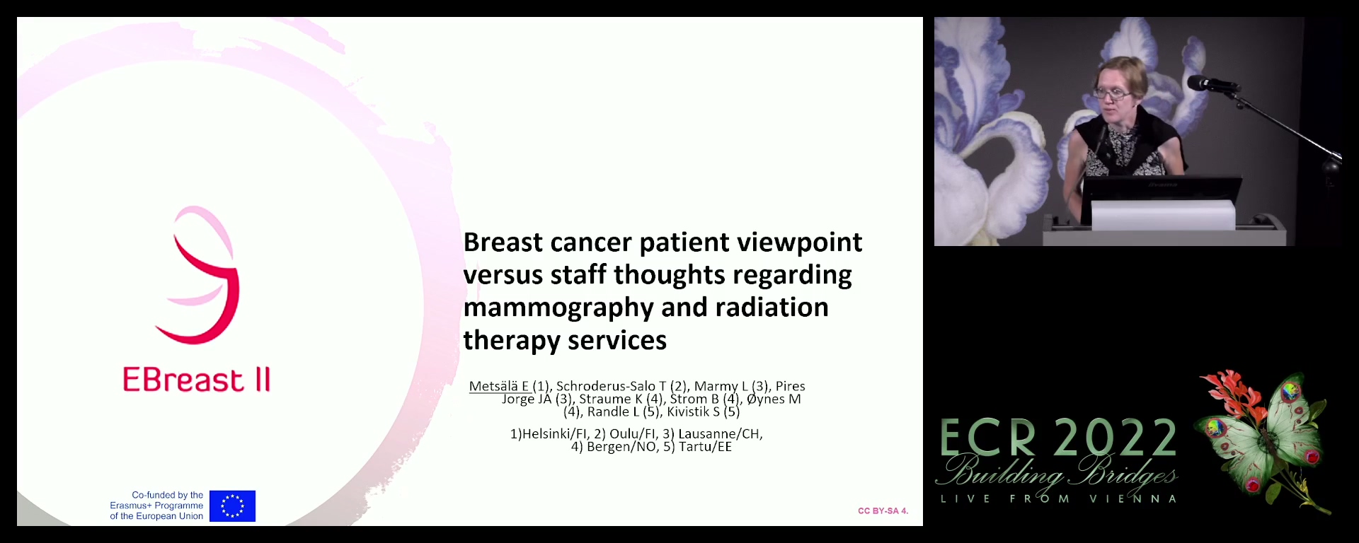 Breast cancer patient viewpoint versus staff thoughts regarding mammography and radiation therapy services - Eija Metsälä, Helsinki / FI
