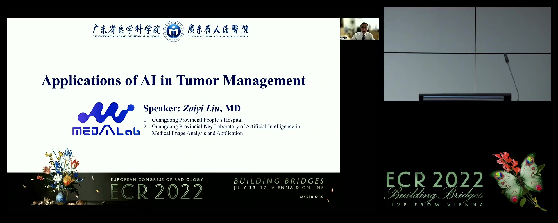 Application of AI in tumour management - Zaiyi Liu, Guangzhou / CN