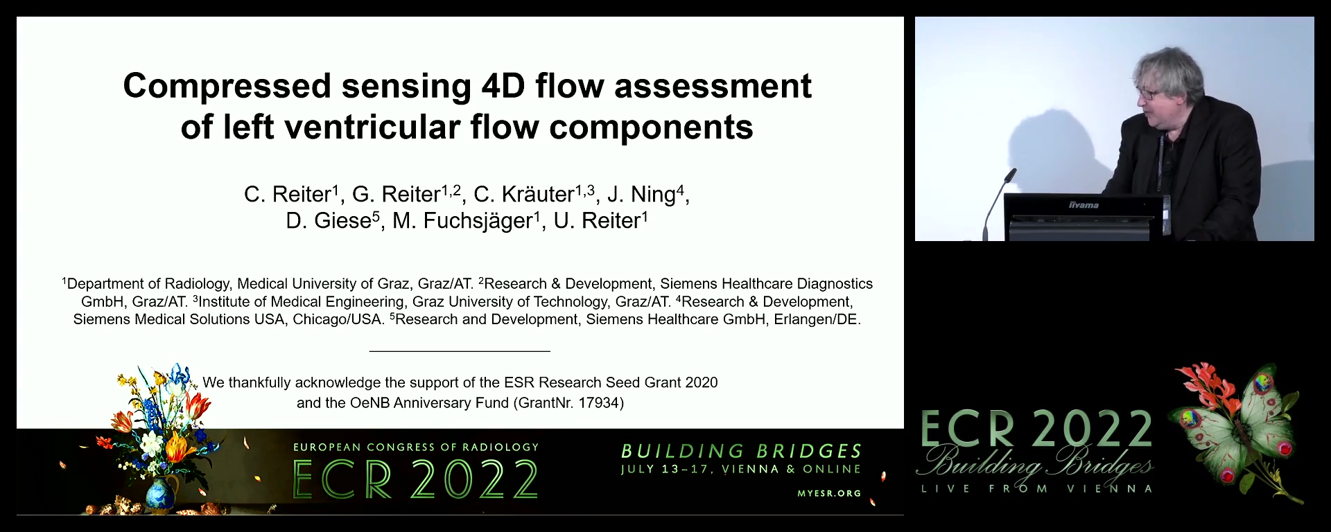 Compressed sensing 4D flow assessment of left ventricular flow components - Gert Reiter, Graz / AT