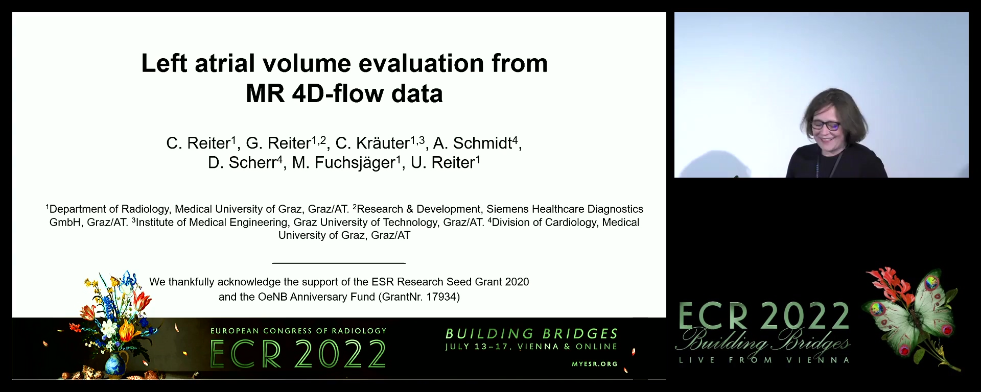 Left atrial volume evaluation from MR 4D-flow data - Ursula Reiter, Graz / AT