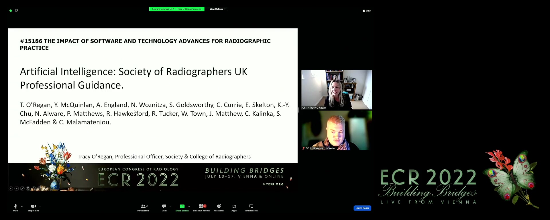 Artificial Intelligence: Society of Radiographers UK professional guidance - Tracy O'Regan, Rochdale / UK
