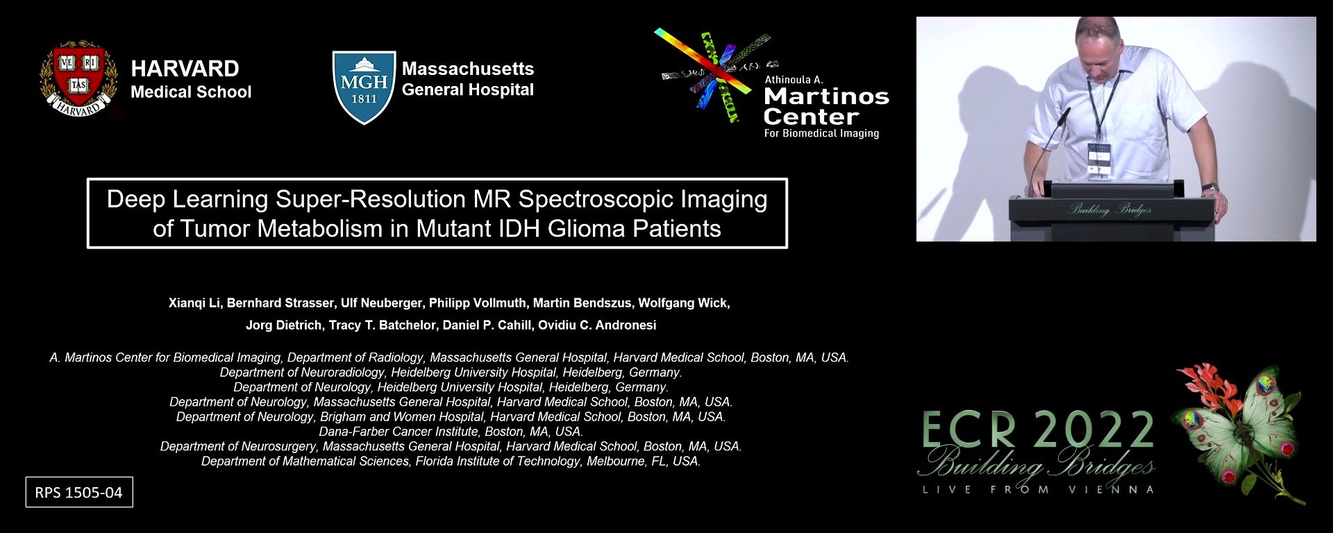 Deep learning super-resolution MR spectroscopic imaging of brain metabolism and mutant IDH glioma - Ovidiu Andronesi, Charlestown / US