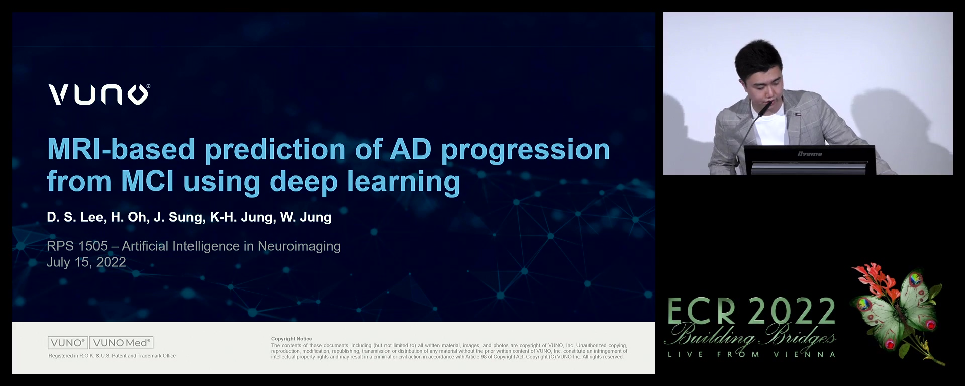 MRI-based prediction of AD progression from MCI using deep learning - Wooseok Jung, Seoul / KR