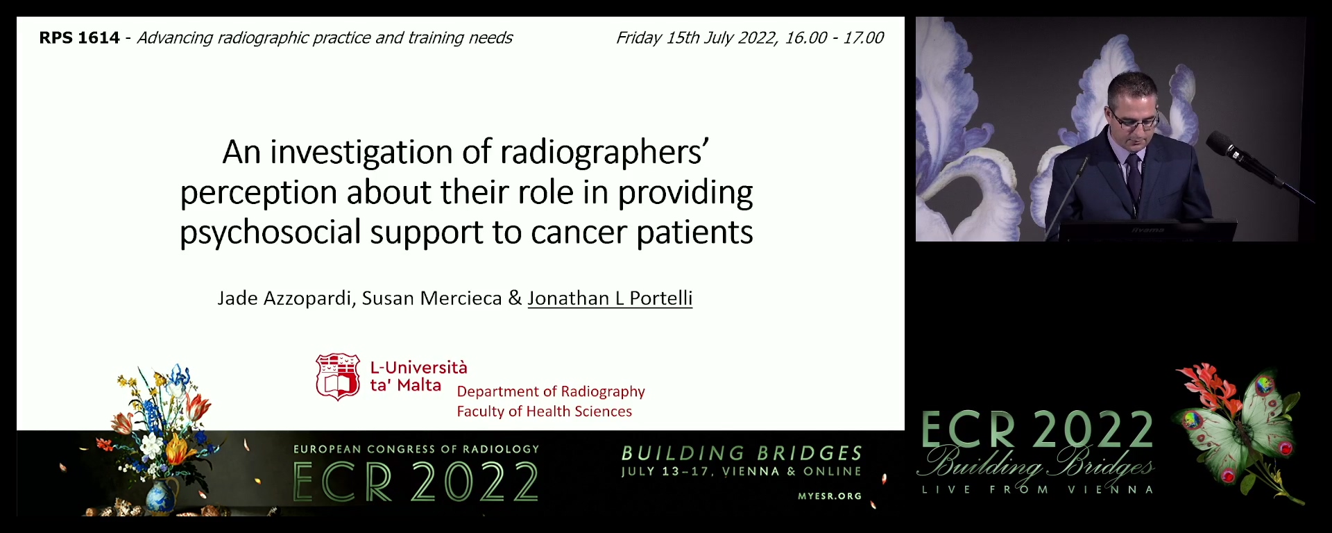 An investigation of radiographers’ perception about their role in providing psychosocial support to cancer patients - Jonathan Loui Portelli, Msida / MT