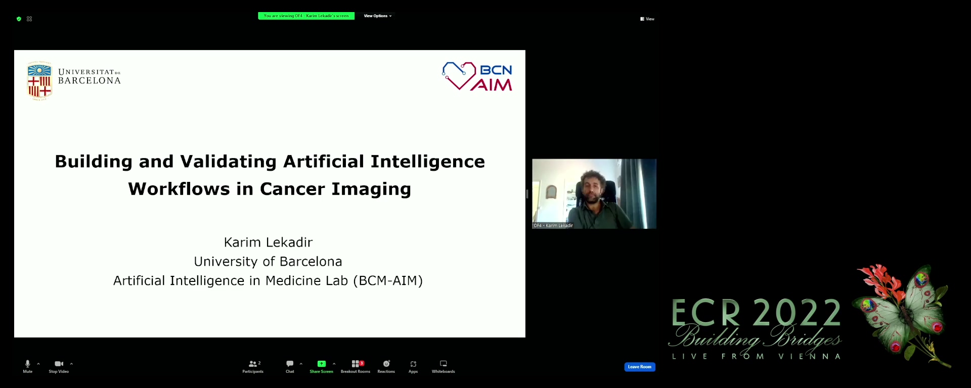 Building and validating artificial intelligence workflows in cancer imaging - Karim Lekadir, Barcelona / ES