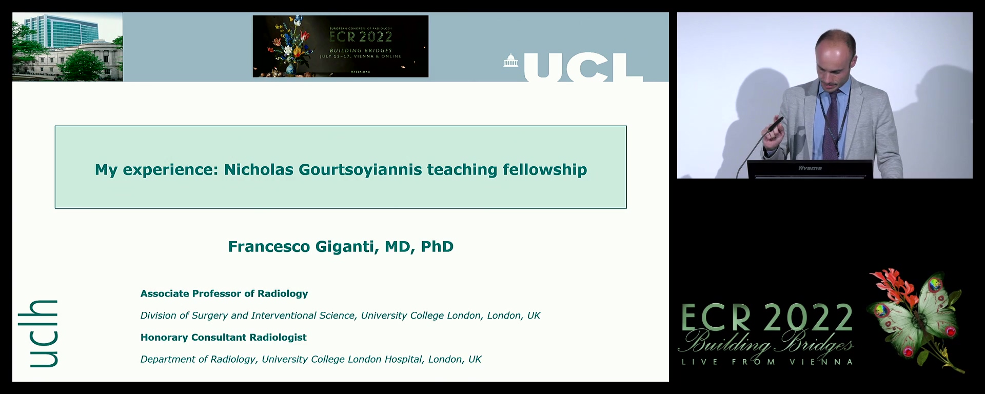 My experience: Nicholas Gourtsoyiannis teaching fellowship - Francesco Giganti, London / UK