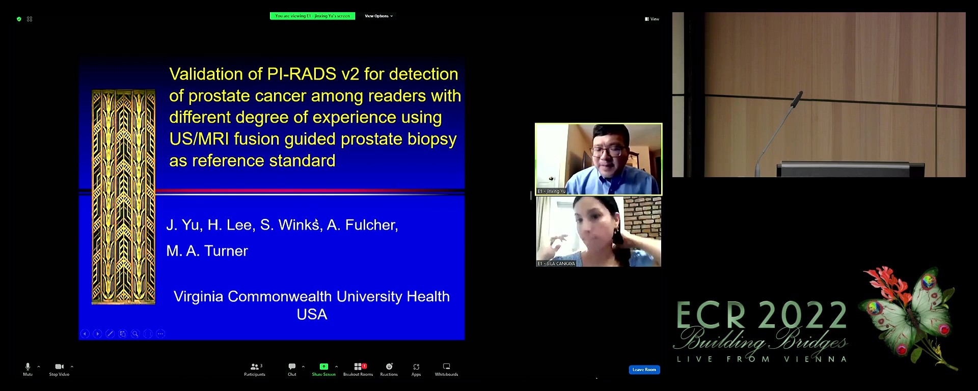 Validation of PI-RADS v2 for detection of prostate cancer among readers with different degree of experience using US/MRI fusion guided prostate biopsy as reference standard - Jinxing Yu, Richmond / US
