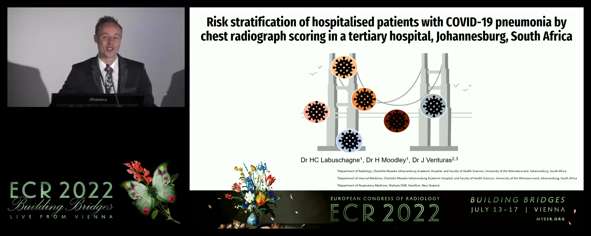 Risk stratification of hospitalised patients with COVID-19 pneumonia by chest radiograph scoring in a tertiary hospital in Johannesburg, South Africa - Hendrik Labuschagne, Johannesburg / ZA