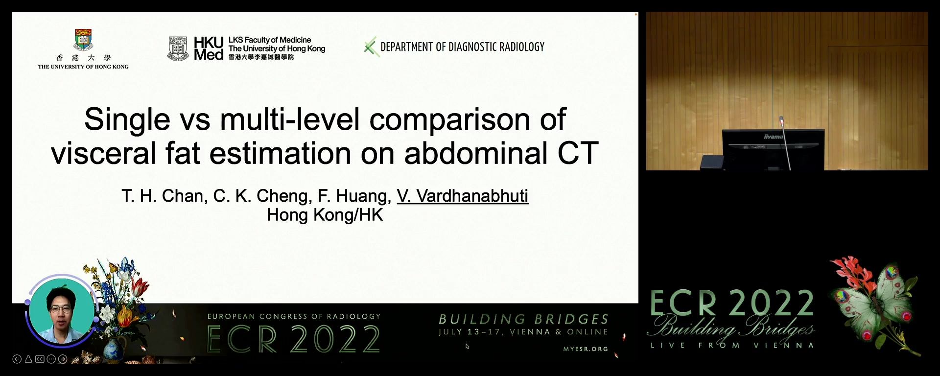 Single vs. multi-level comparison of visceral fat estimation on abdominal CT - Varut Vardhanabhuti, Hong Kong / HK