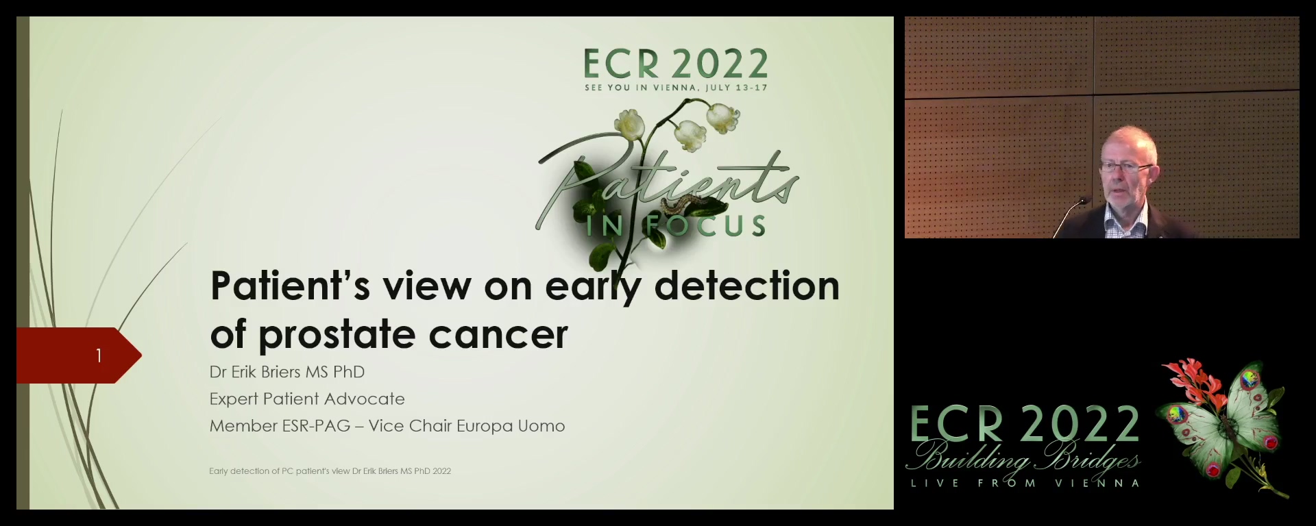 The patient's view on early detection and diagnosis of prostate cancer - Erik Briers, Hasselt / BE