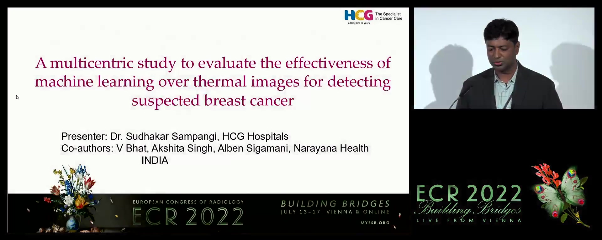 A multicentric study to evaluate the effectiveness of machine learning over thermal images for detecting suspected breast cancer - Sudhakar Sampangi, Bangalore / IN
