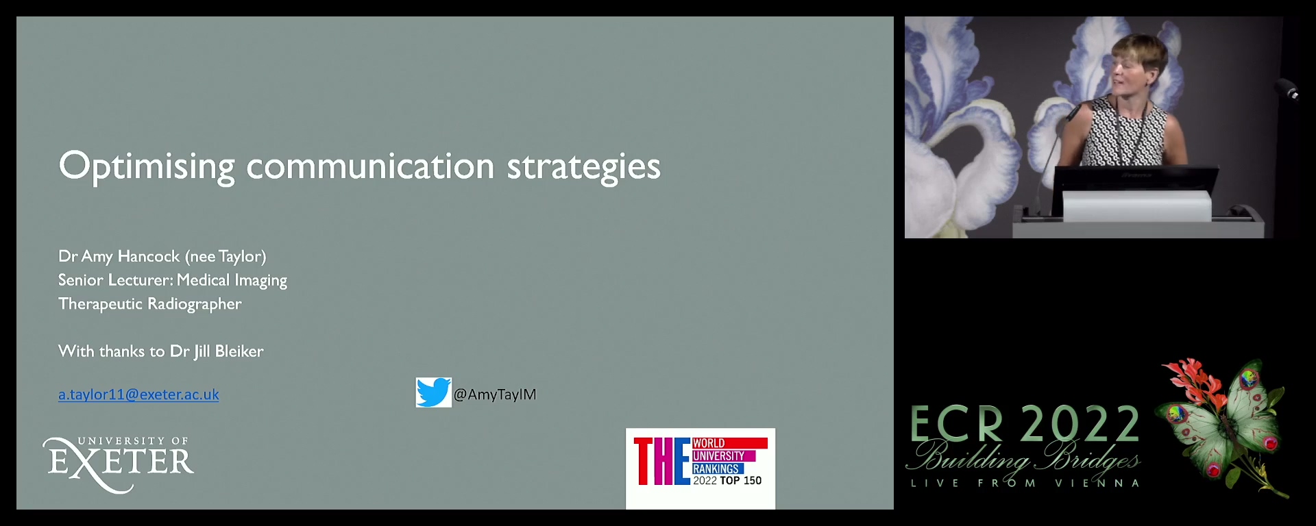 Optimising communication strategies - Amy Taylor, Exeter / UK